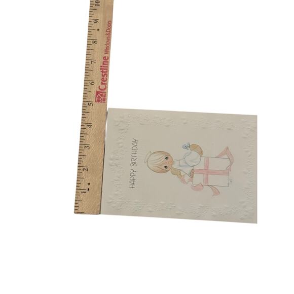 1994 Precious Moments Birthday Greeting Card & Envelope Ambassador Floral Angel - Picture 5 of 5